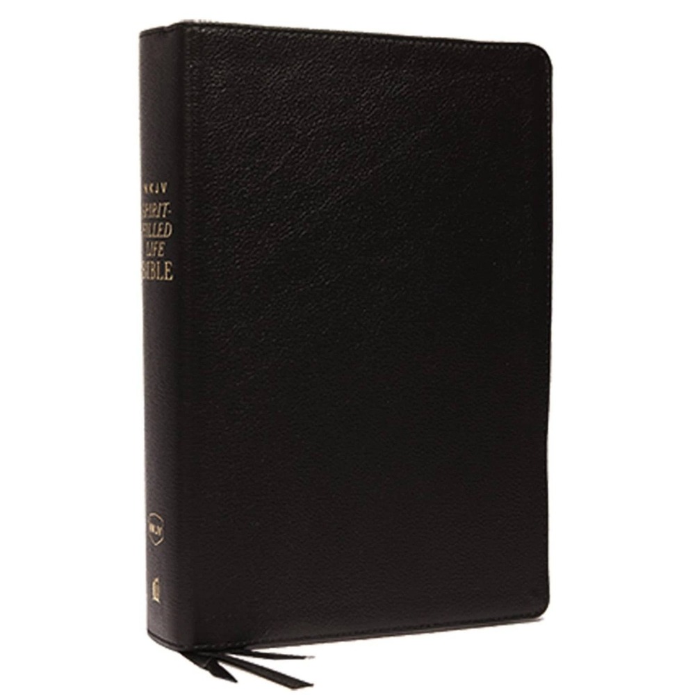 NKJV Spirit-Filled Life Study Bible Third Edition Genuine Leather Black Indexed